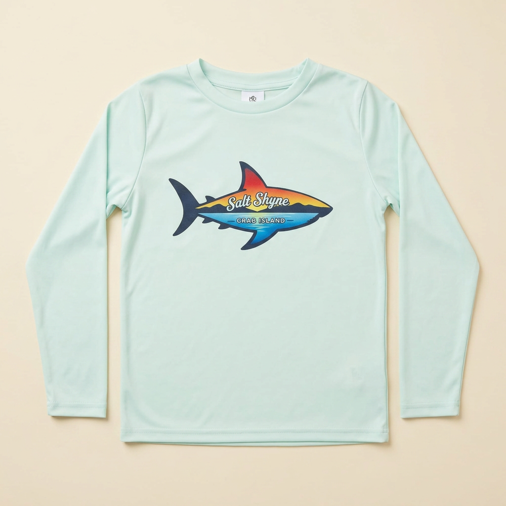 Salt Shyne Crab Island Shark Sunshirt